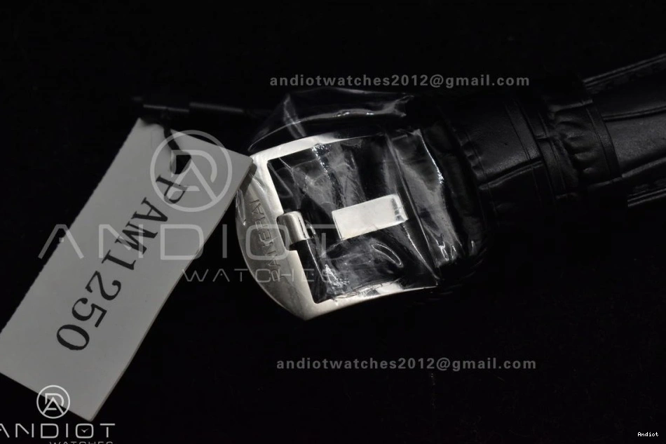 VSF Gray PAM1250 Leather Best Edition Strap Dial Black Due Luminor on 42mm P900 0312